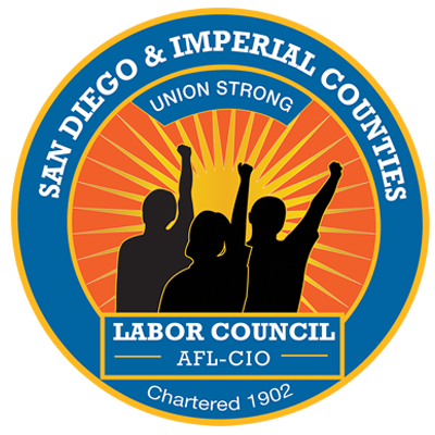 san diego and imperial counties labor council - AFL, CIO logo